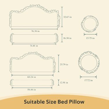 Подушка для ліжка, подушка для спини, подушка для читання для ліжка та дивана з подушкою для шиї та 2 круглими подушками, велика клиноподібна подушка з чохлом, який можна прати, ідеальна подушка для спини, на яку можна спиратися в ліжку, біла, 200*86 см