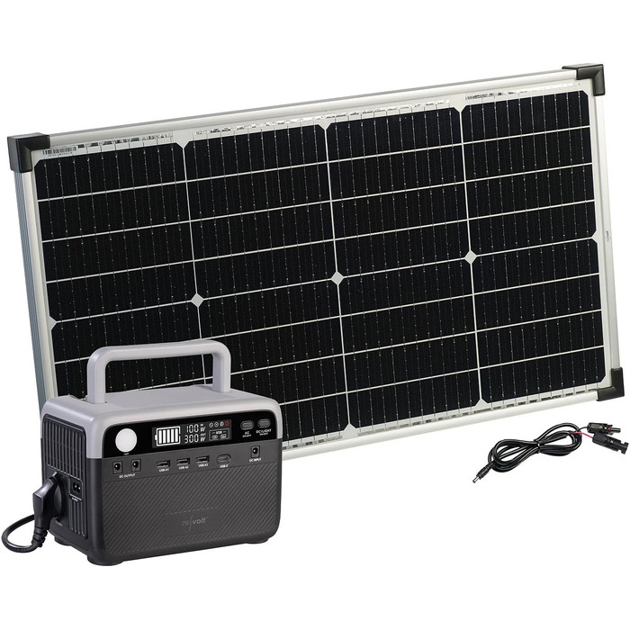 230 Wh, 230 V, 300 W & Solarpanel 60 W (Solar-Powerbank 230 Volt, Solar Power-Stations Camping), 230 Wh, 230 V, 300 W & Solarpanel 60 W (Solar-Powerbank 230 Volt, Solar Power-Stations Camping)