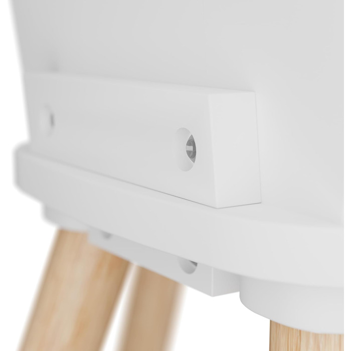 Дитячий комплект меблів Relaxdays, 3 предмети, дитячий стіл з 2 стільцями, для дівчаток та хлопчиків, зона відпочинку для дитячої кімнати, білий/натуральний