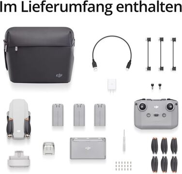 Ультралегкий складний дрон з камерою, 3-осьовий карданний підвіс з камерою 4K, 12 МП, час польоту 31 хв, три батареї, OcuSync 2.0