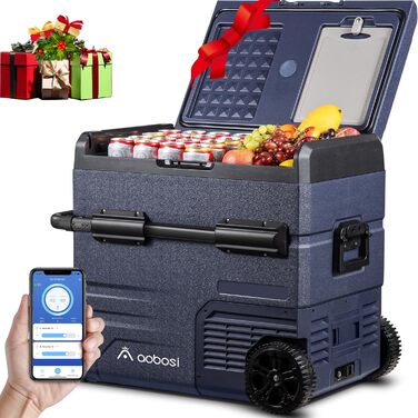 Л компресорна холодильна камера, автомобільна холодильна камера з WIFI APP управлінням USB підключенням, 12/24 В і 100-240 В кемпі