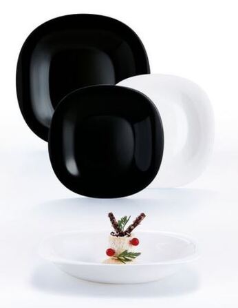 Сервіз столовий Luminarc Carine Black&White, 18 предметів (6773529)