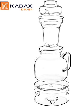 Заварник скляний 1.5л з підставкою та ситечком, чайник з термоізолятором, скляний чайник з фільтром для розсипного чаю, чайний сервіс (з ситечком) 1.5л