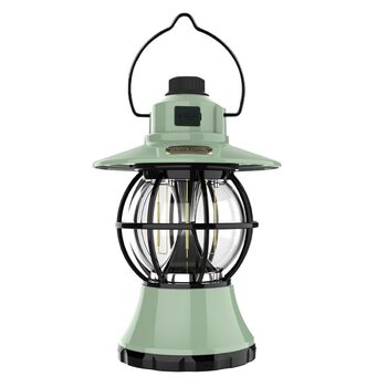 Професійний акумуляторний ретро-кемпінговий ліхтар зелений портативний диммований наметовий ліхтар зносостійкий відкритий кемпінговий ліхтар зі зручною ручкою для перенесення для кемпінгу та намету
