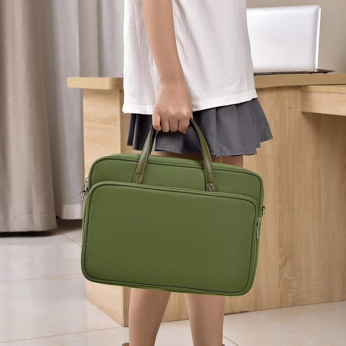 Чохол для ноутбука з плечовим ременем для ноутбуків діагоналлю 40,6 см (16 дюймів), містка ділова сумка для подорожей та поїздок н