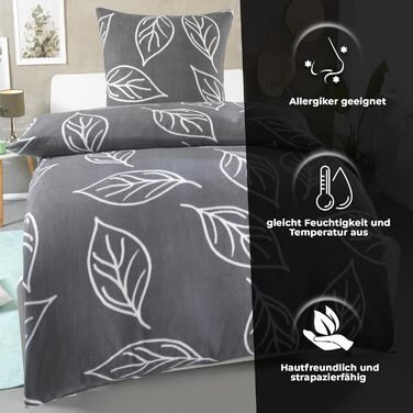 Тепла зимова постільна білизна з мікрофібри флісу 135x200 155x220 200x200, Розмір 135 x 200 см, Дизайн - Мотив Дизайн 2 135 x 200 см Дизайн 2