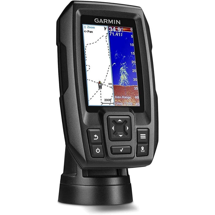 Датчик Garmin Chirp-fishfinder Striker 4, з двопроменем і GPS, чорний, OneSize, 0753759147020