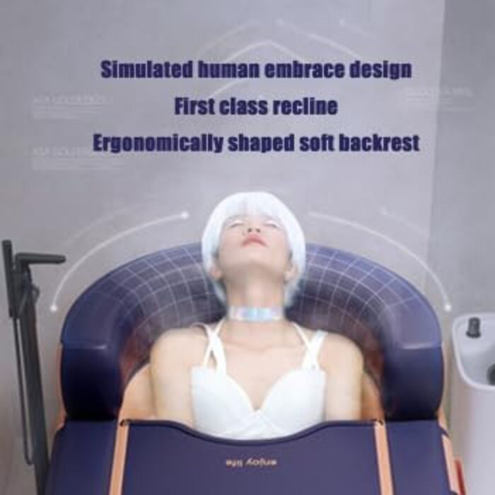 Надувна ванна зі зручним дном, портативні складні ванни для використання в приміщенні та на вулиці, а також крижані ванни для дорослих спа-центрів, ідеально підходять для гарячих/крижаних ванн