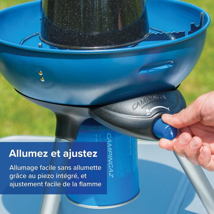 Невеликий гриль для кемпінгу, фестивалів або пікніків, з гнучкими можливостями приготування, газова плита з антипригарним покриття