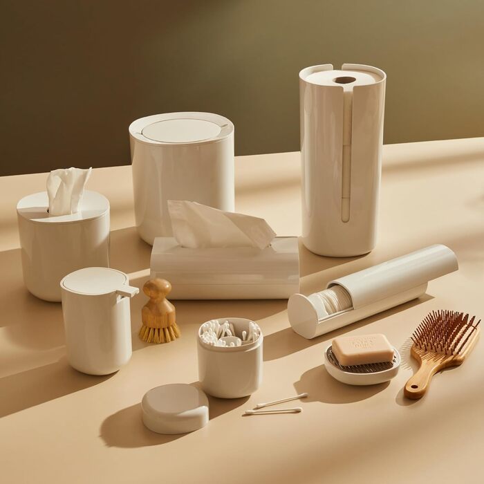 Контейнер для паперових серветок білий, 07 W Birillo