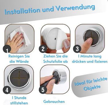 Тримач для чайних рушників Coolon, 3 шт. и Самоклеючий тримач для рушників, сильна в'язкість ABS Гачок для рушників Круглий затиск