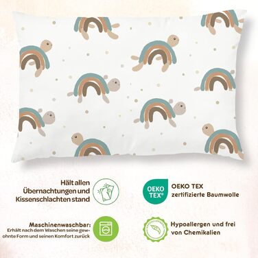 Бавовняна наволочка для дитячих подушок Розмір 40х60 см Висока якість, приємно м'яка і легка в догляді. З різним дизайном. Ідеальн