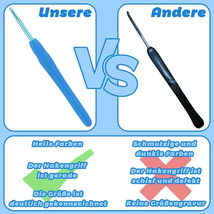 Набір гачків для вязання, ергономічний гачок 4,0 мм із захистом від ковзання, набір голок для вязання гачків, алюміній, мяка гумова рукоятка для рук, які страждають від артриту Досвідчені любителі вязання гачком