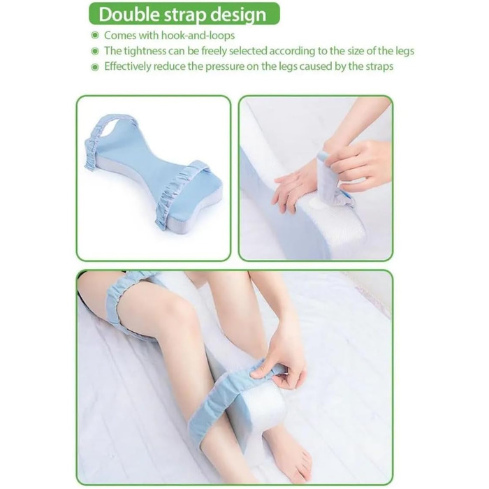 Надзвичайно велика ортопедична подушка для колін для тих, хто спить на боці - подушка з піни з ефектом пам&39яті 53 см для полегшення болю в стегнах і спині, збільшена подушка між ногами для