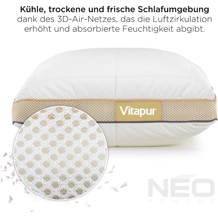 Подушка Vitapur NEO 40x80 см - Подушка у стилі Зоряних воєн, яка встановлює новий стандарт сну - змінює правила гри серед подушок