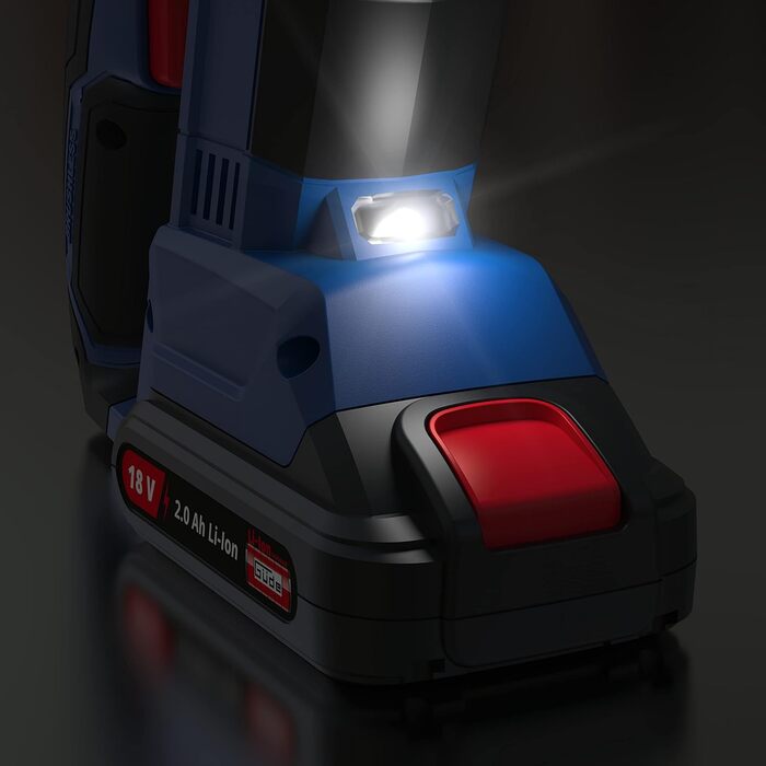Акумуляторний перфоратор BH 18-0 BL (Серія Easy-Energy-Exchange з безщітковим двигуном, Lithium-Ion, 18 В, свердління, свердління з ударом, довбання, обмежувач обертання, 2,2 Дж, SDS plus, LED підсвічування, без акумулятора та зарядного пристрою) Solo - б
