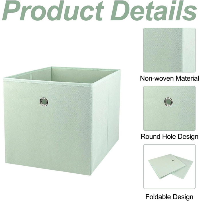 Складних коробок для зберігання, органайзери для гардеробу, органайзери для шаф, коробки для зберігання тканини, коробки-органайзери, складні коробки, коробки для зберігання одягу без кришок (6 кольорів), 6