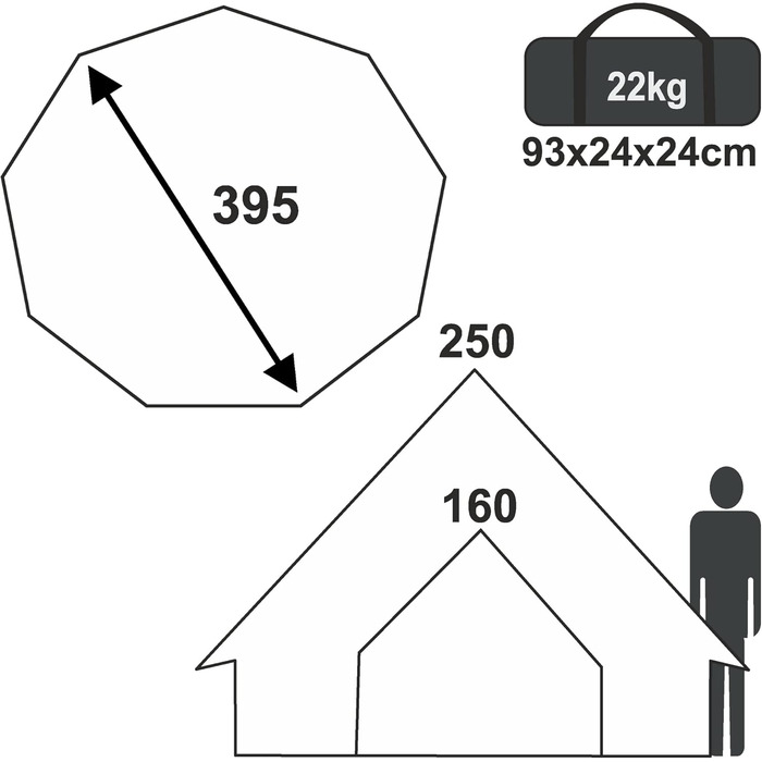 Ваш намет GEAR Desert Cotton - 2 розміри Ø 4 м або Ø 5 м, від 4 до 10 осіб - вшита ПВХ підлога, спальна кабіна, навіс, захист UPF 50, водяний стовп 10000 мм, кемпінговий намет, круглий намет, типі Desert 8 Pro
