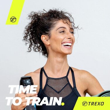 Степер TREXO для аеробного фітнесу для кардіотренувань, аксесуар для домашнього спортзалу з регульованою висотою (10, 15, 20 см), підходить для тренувань до 250 кг, чорний/рожевий, 109 x 41 см, TRX-AS01 сірий