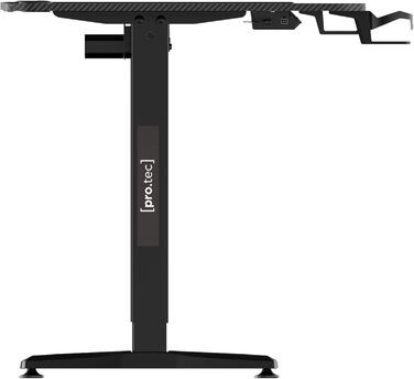 Письмовий стіл з регульованою висотою Oxnard 160 x 75 см, електричний стіл з функцією пам&39яті, робочий стіл до 80 кг, комп&39ютерний стіл з підставкою для чашок, гачок для навушників, алюмінієва рама, чорний колір