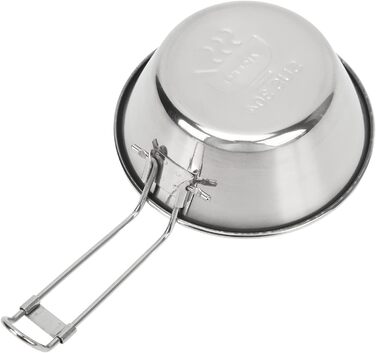 Кемпінгове начиння CHICIRIS, миски з нержавіючої сталі 304 зі складними ручками, легкий портативний набір мисок із 4 предметів для походів та подорожей