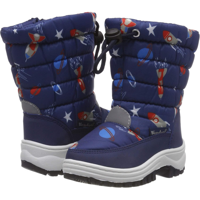 Дитячі зимові черевики-снігоступи Playshoes унісекс 32/33 EU Space