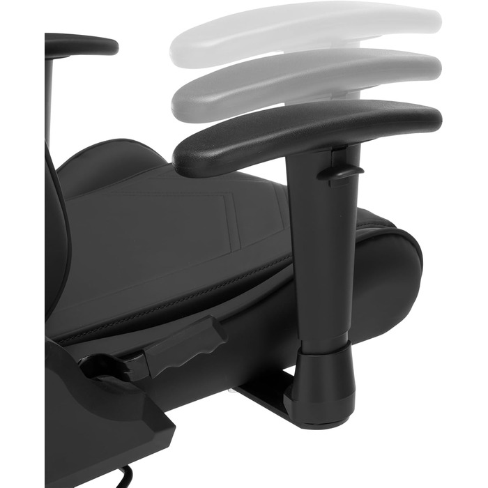 Ігрове/офісне/пильне крісло DXRacer Prince L PF132 з функцією гойдання, поворотне крісло з регульованою висотою, ергономічне крісло керівника, чорне, DXRacer PRINCE / тканина