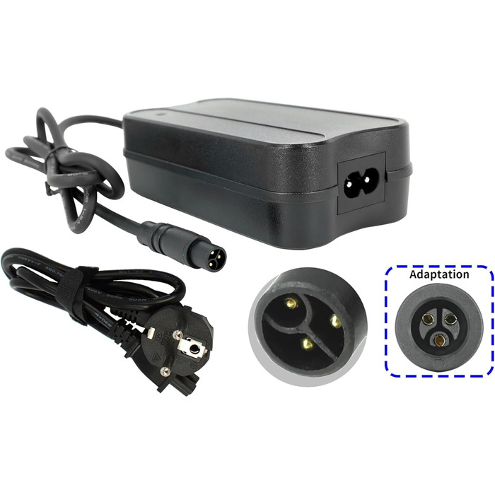 Зарядний пристрій PowerSmart 36V 2A для літій-іонних акумуляторів 36V з 3-контактним роз&39ємом ST постійного струму