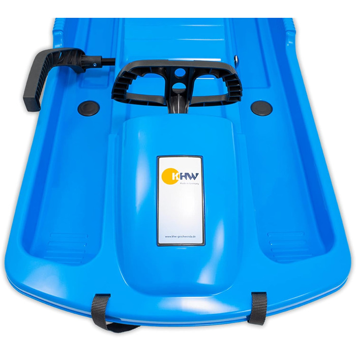 Санки KHW Snow Fox кермові з металевим гальмом, льодово-сині