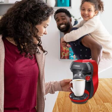 Кавоварка Bosch Tassimo Happy капсульна TAS1003, 70 напоїв, повністю автоматична, підходить для всіх чашок, компактна, 1400 Вт, че