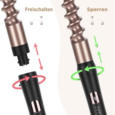 Щипці для завивки 5 в 1 PARWIN PRO BEAUTY Багатофункціональні змінні щипці для великої та малої плойки з керамічним турмаліном та