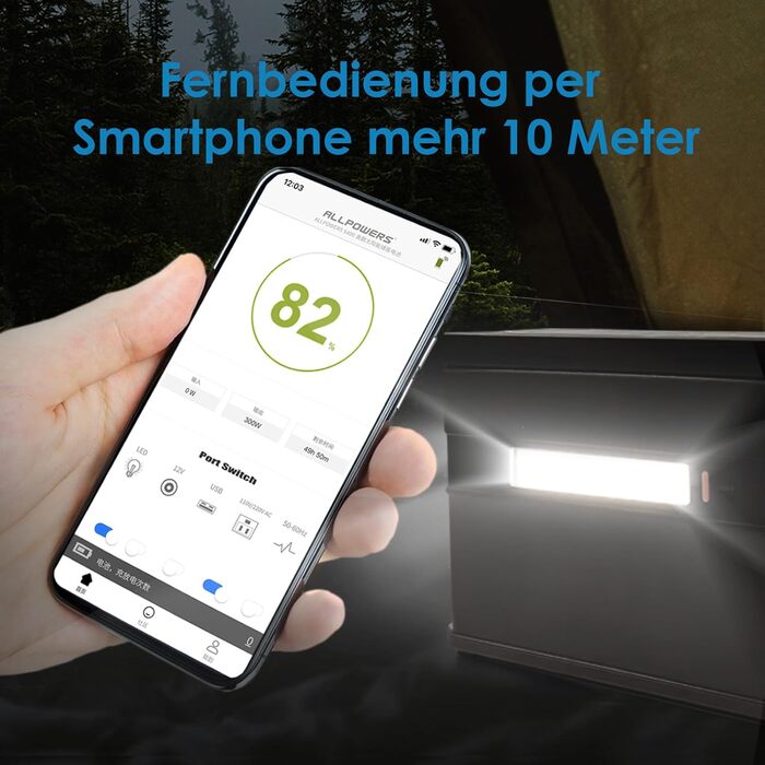 Електростанція ALLPOWERS із сонячною панеллю, портативна електростанція S300 Plus 288 Втгод/300 Вт зі складною сонячною панеллю SE100 100 Вт, сонячний генератор із виходом 230 В змінного струму/18 Вт USB-A/100 Вт USB-C для кемпінгу на колесах