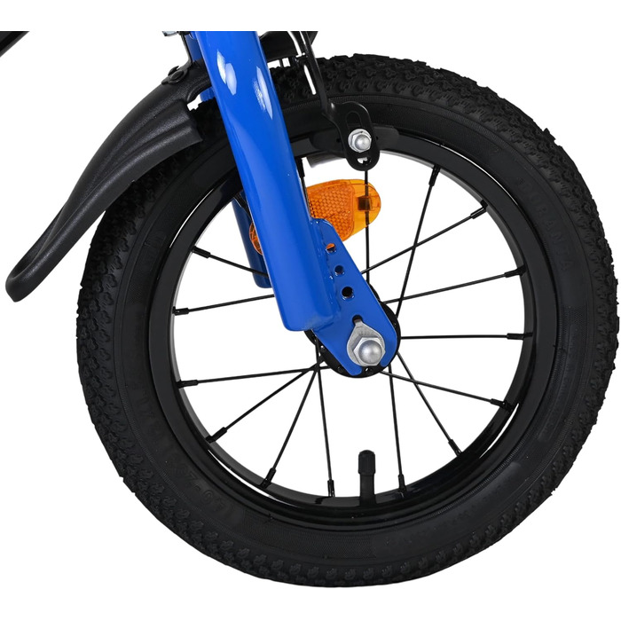 Дитячий велосипед Volare Super GT Blau 12 35 років 2 ручних гальма, знімні бічні колеса, захист ланцюга та світловідбивачі Регульоване сідло Подарунок для дівчаток та хлопчиків