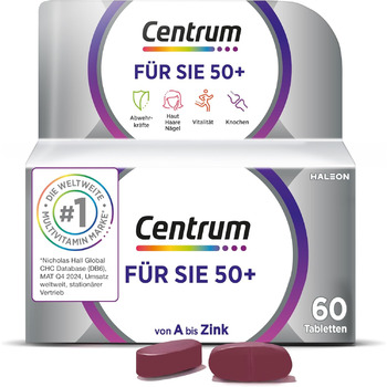 Таблетки Мультивітаміни Centrum For You 50+, 60 шт.