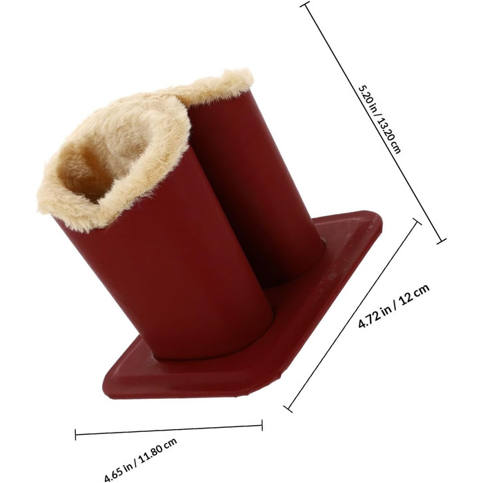 Тримач для окулярів Luxshiny Double з гладкого матеріалу з плюшевою підкладкою, для зберігання сонцезахисних окулярів та окулярів, прикраса для столу та тумбочки біля ліжка