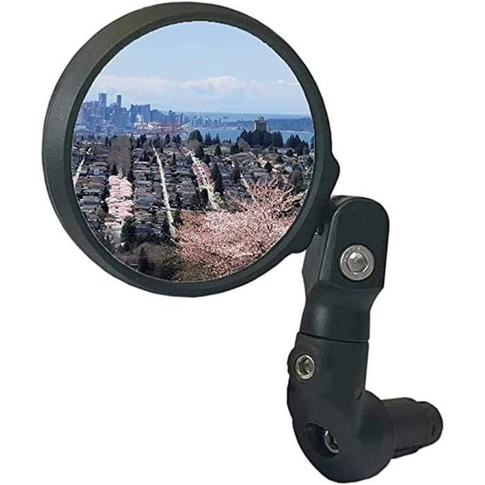 Велосипедне дзеркало Hafny, багаторівневе регулювання, HD-захисне скло, ударостійке, дзеркало для електровелосипеда, дзеркало заднього виду для велосипеда, HF-M952B-FR08 (синє скло без відблисків)