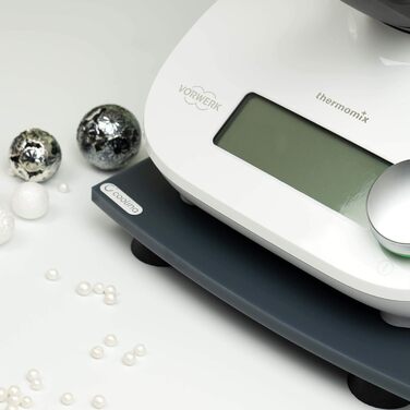 Ковзаюча дошка Coolina Premium - підходить для Thermomix Friend - Високоякісний глайдер - виготовлений з акрилу (антрациту)