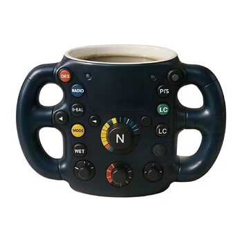 Чашки для керма з нержавіючої сталі та смоли для фанатів гонок, можна мити в посудомийній машині, кавові кружки