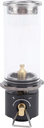 Газовий ліхтар для кемпінгу з алюмінієвого сплаву та латуні, вінтажний дизайн, легкий 105 мм - термостійке скло, міцна конструкція, ідеально підходить для походів та риболовлі