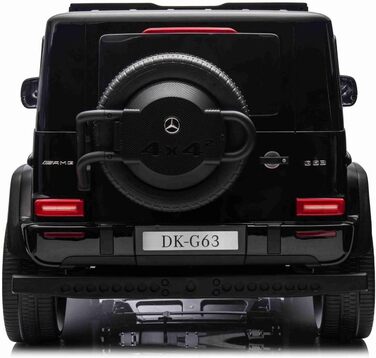 Дитячий електромобіль 4х4 12V 2-місний Mercedes AMG G63 G Class, чорний, MP3 плеєр з USB/AUX входом, акумулятор 12V14Ah, підвіска