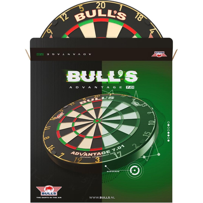 Професійна мішень для дартсу Bull&39s Advantage 701 Преміальний африканський сизаль Офіційний турнірний розмір Ультратонкий дріт для ножа Міцний та простий у складанні