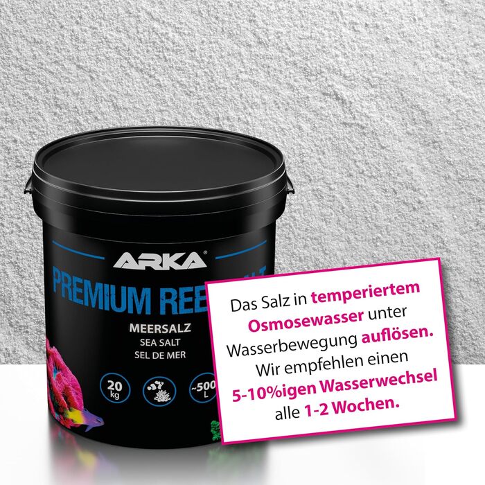 Преміум Reef Salt - 20 кг - Високоякісна морська сіль для оптимального догляду за коралами в морських акваріумах, швидко розчинна, підтримує довготривалий ріст і здоров&39я коралів.
