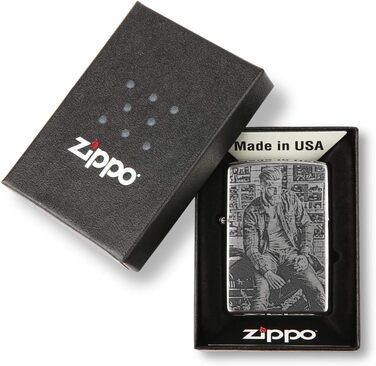 Запальничка Zippo storm оригінальна матовий хром на замовлення гравірування власне фото - фотогравірування