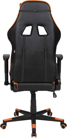 Ігрове крісло-гойдалка Duo Collection Game Rocker G-10 зі штучної шкіри, чорного/помаранчевого кольору, вантажопідйомність до 110 кг