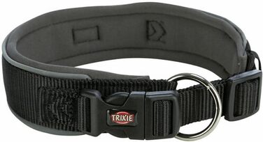 Ошийник Trixie Prem, екстра широкий, S-M 33-42 см, 35 мм, Чорний