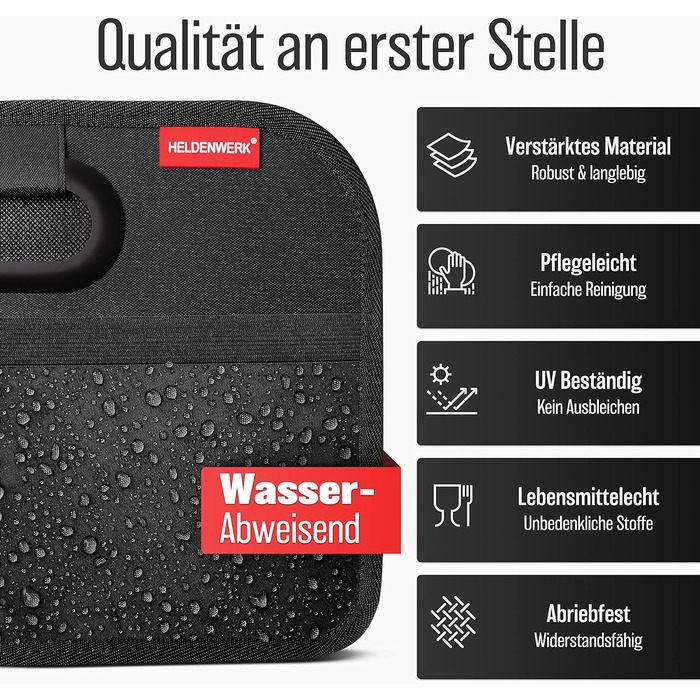 Автомобільна сумка для багажника складна - посилена та міцна - сумка-органайзер для багажника для практичного зберігання - протико