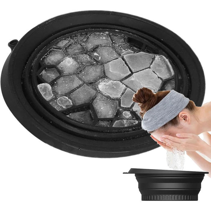 Універсальна чаша для кемпінгових раковин - Силіконова складна чаша, багаторазова раковина для догляду за шкірою, купання, охолодження обличчя, оздоровлення на кухні