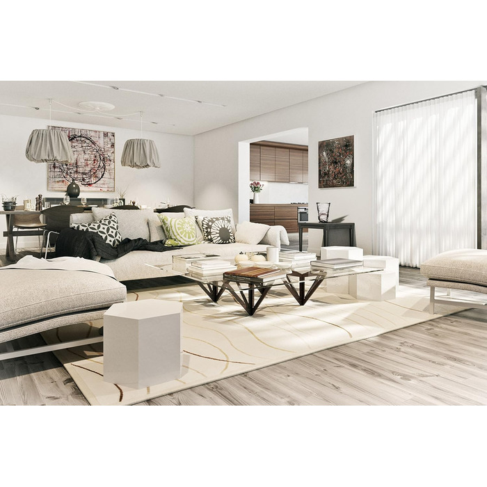 Камені ручної роботи, Килим, Середній ворс, 150 см, Круглий, Сучасний, Шерсть, Передпокій, Спальня, Кухня, Вітальня, Коричневий, К