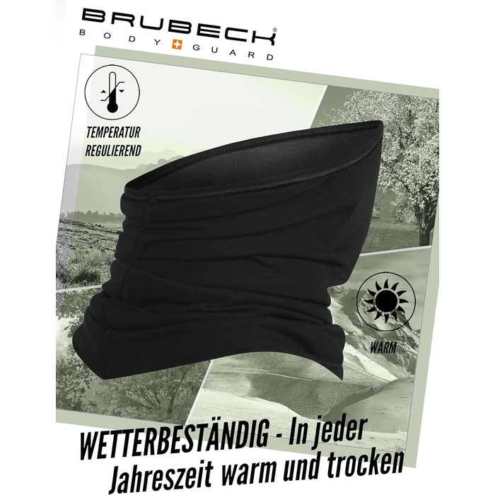Балаклава BRUBECK X-Pro Half Balaclava Чоловіча Жіноча Клімат-регулюючий Маска для обличчя Балаклава Функціональний одяг Дихаюча KM10430 X-pro Чорна L-XL