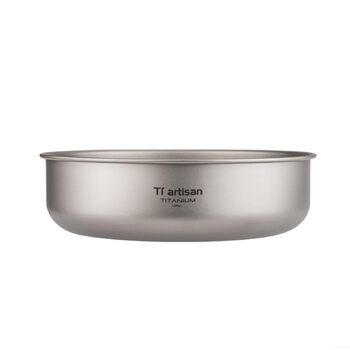 Титанова чаша DAZZLEEX Ta3709, титанова тарілка для кемпінгу та походів, 0,5 мм (750 мл)